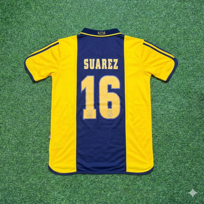 Luis Suarez Ajax Retro Yellow Football Jersey Kit