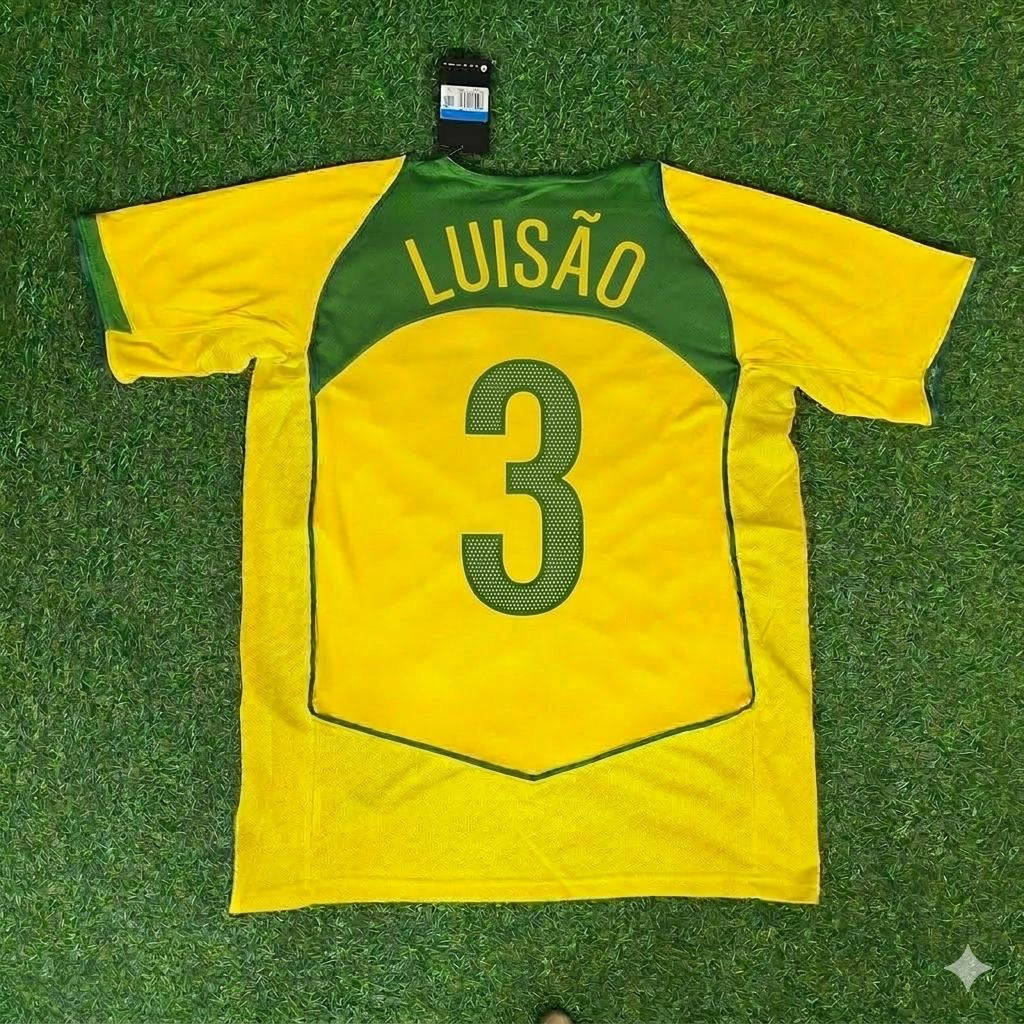 Luisão 3 Brazil 2004 2006 Retro Football Jersey Kit
