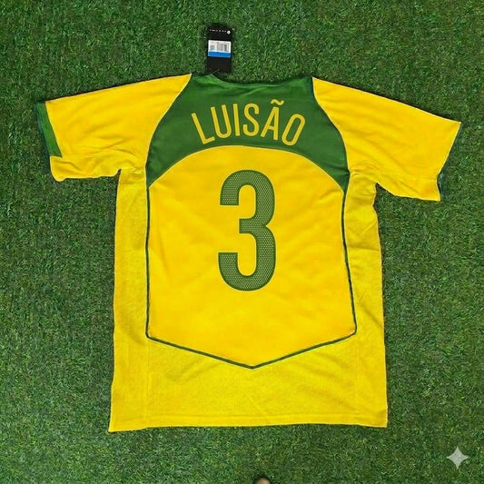 Luisão 3 Brazil 2004 2006 Retro Football Jersey Kit