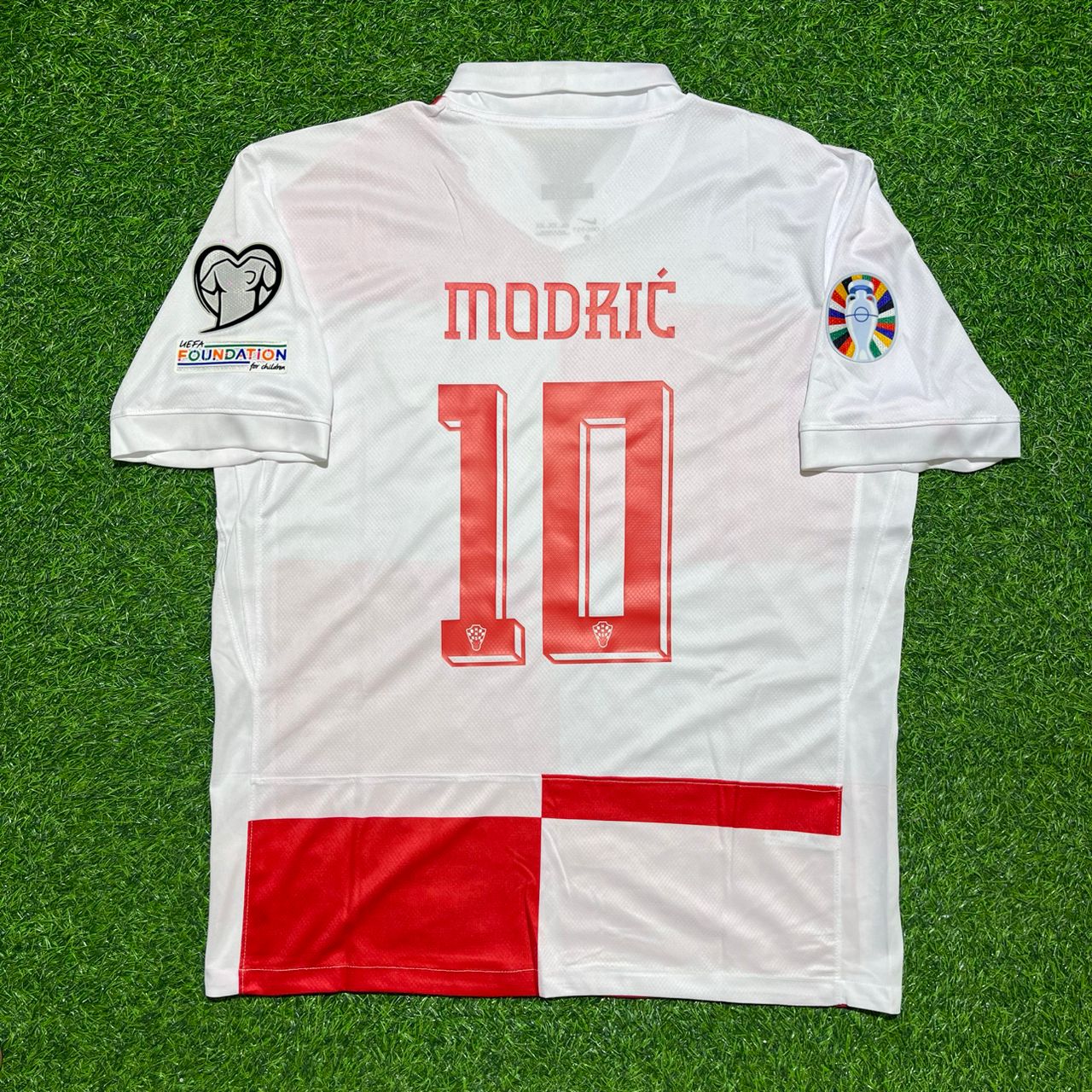 Croatia EURO 2024 Luka Modrić #10 Home Retro Football Jersey