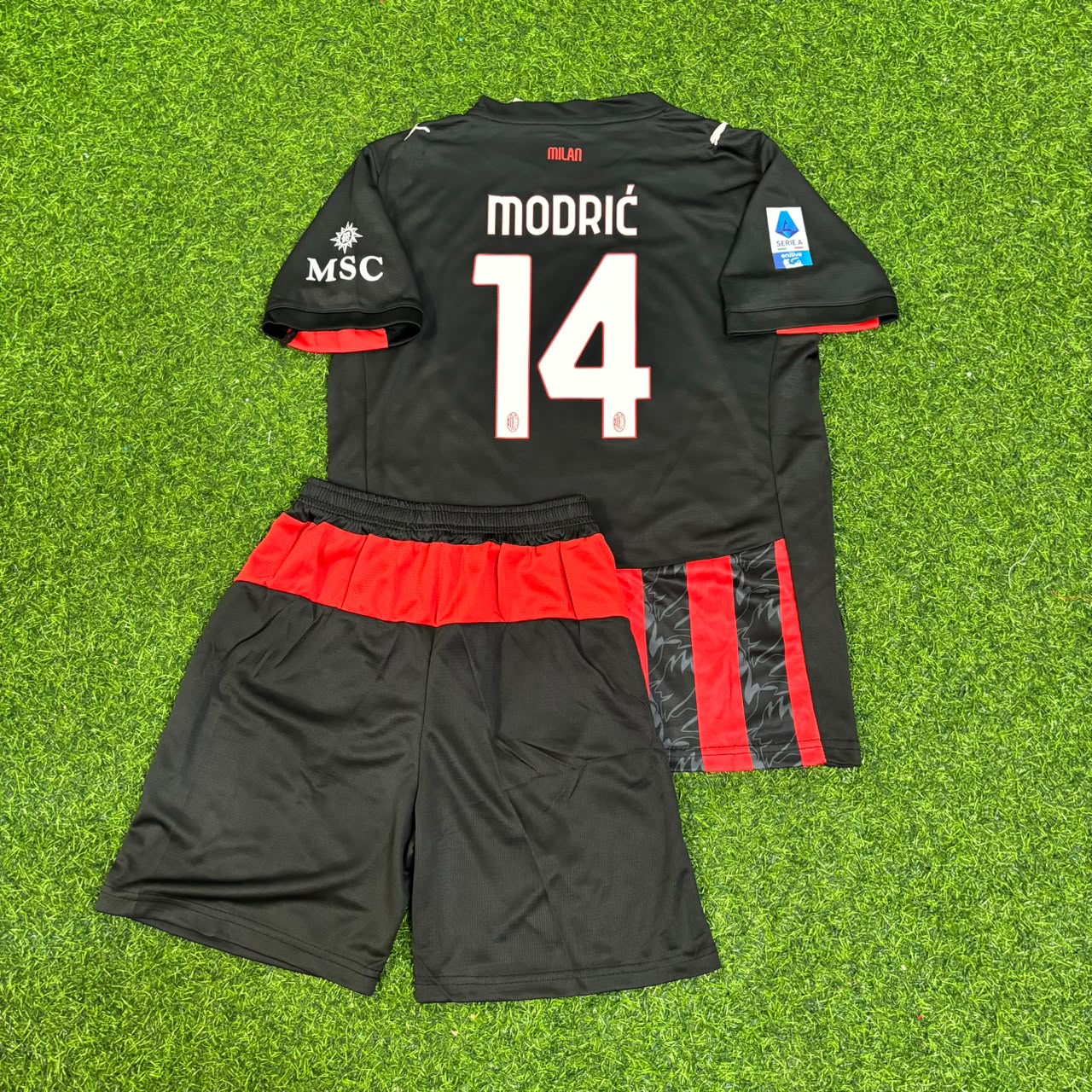 Luka Modric Milan Football Jersey Home Kids Kit