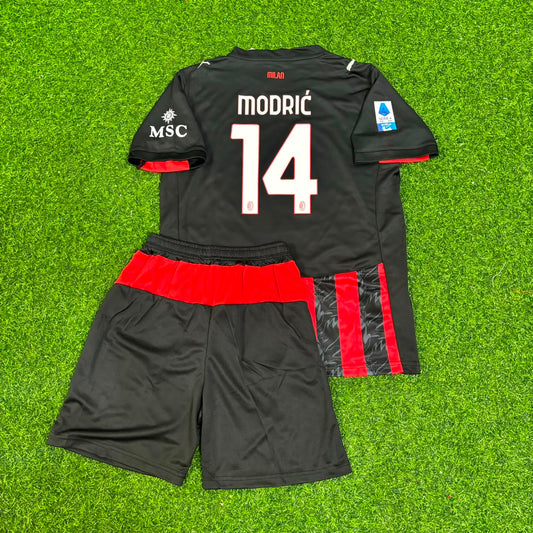 Luka Modric Milan Football Jersey Home Kids Kit