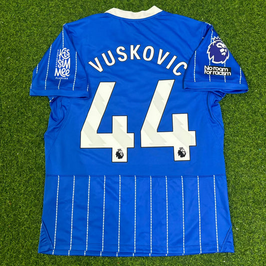 Brighton 2026-2027 Luka Vušković #44 Home Blue Football Jersey