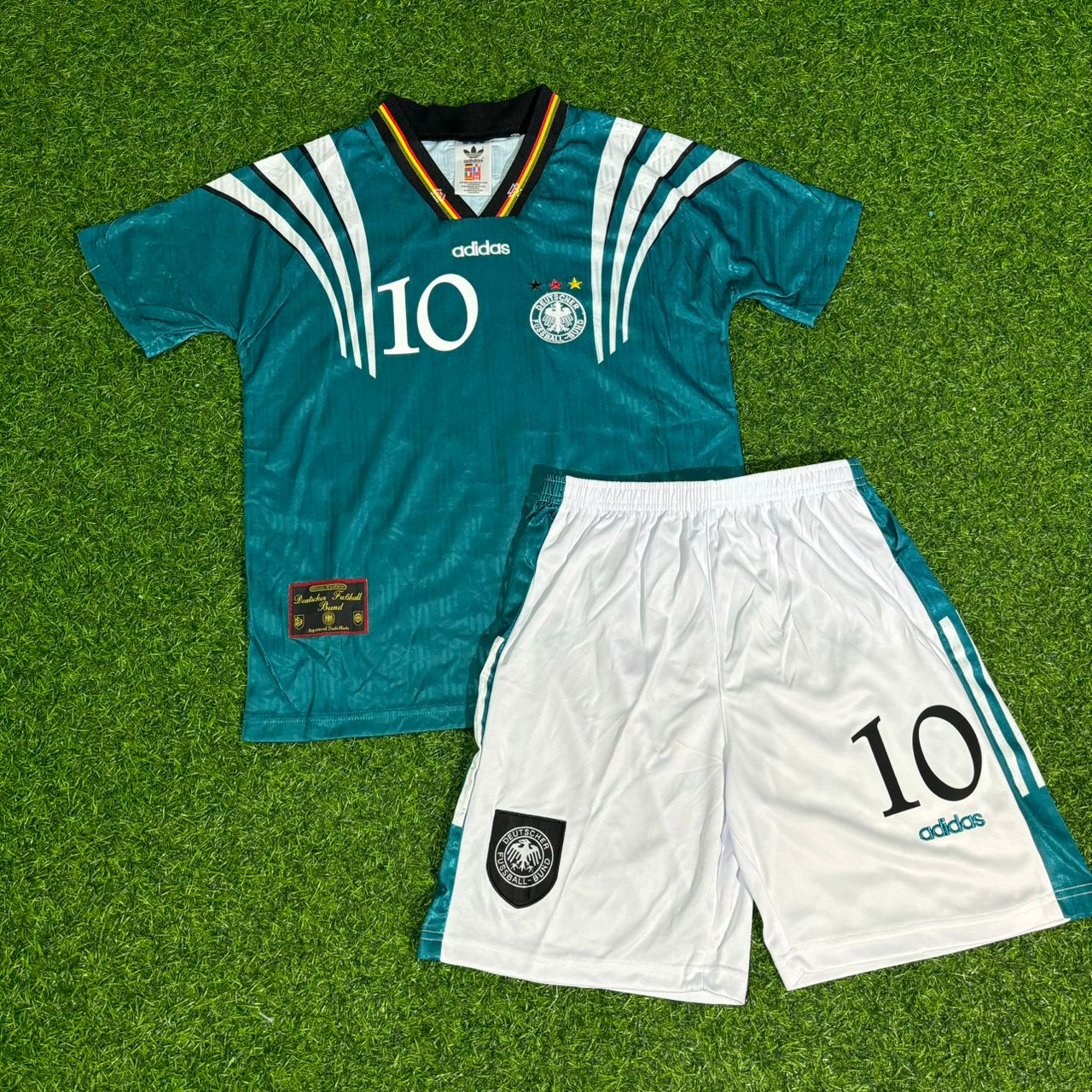 Lukas Podolski #10 Deutschland Retro Heim Kinder Fußballtrikot Jersey