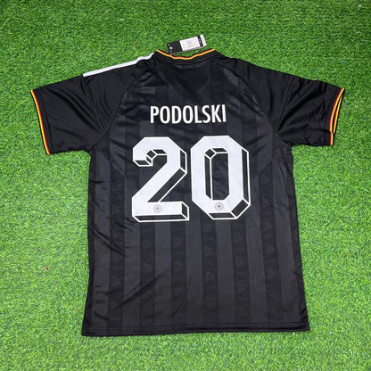 Lukas Podolski 20# Germany Black Retro Vintage Football Jersey Kit