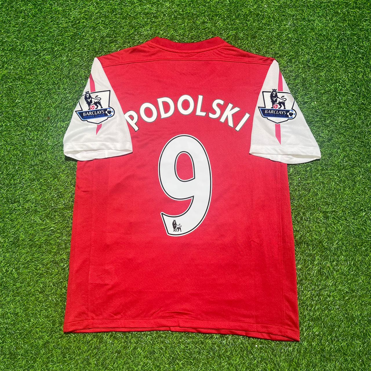 Lukas Podolski Arsenal 2011-2012 Retro Football Jersey Kit
