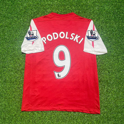 Lukas Podolski Arsenal 2011-2012 Retro Football Jersey Kit