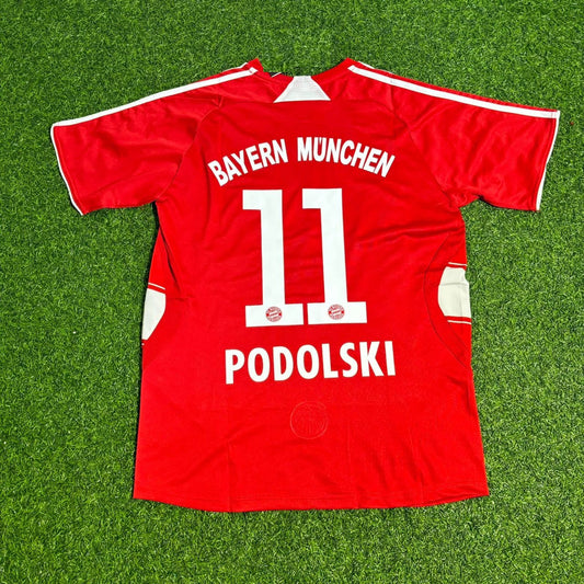 Lukas Podolski Bayern Munich 2007 2009 Retro Football Jersey Kit