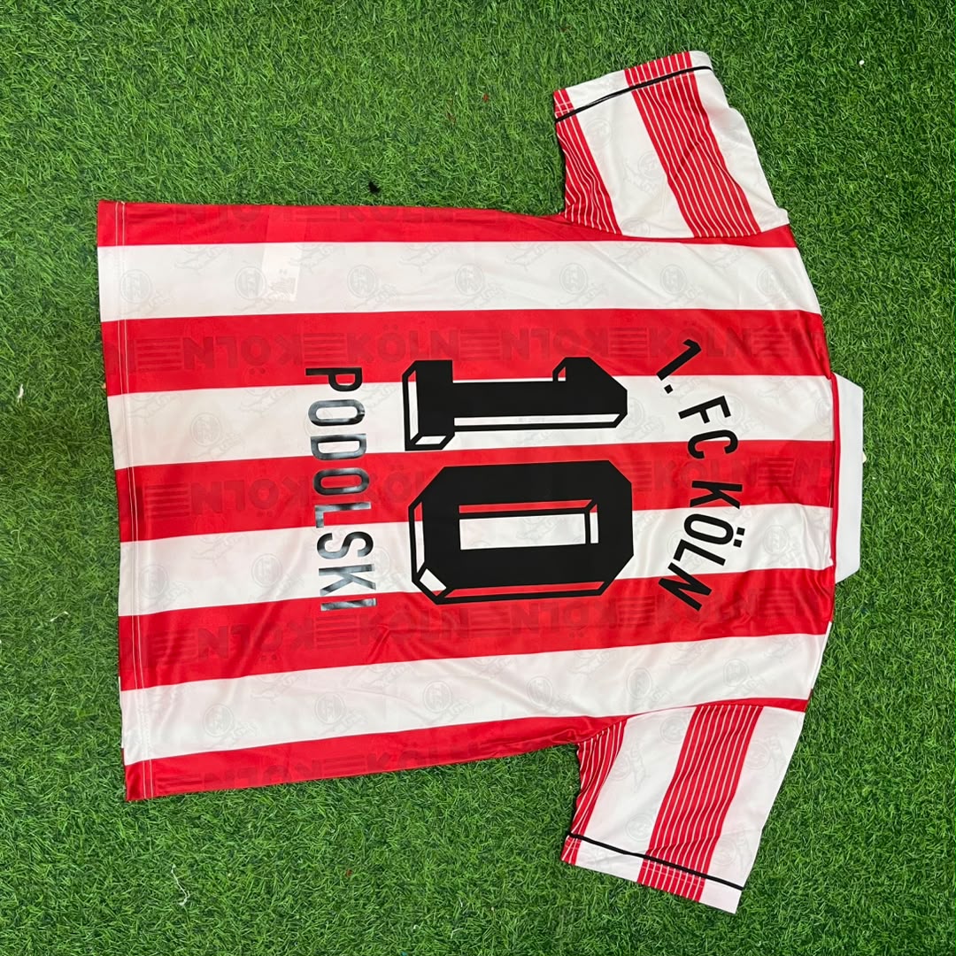 Lukas Podolski #10 FC Köln Retro Fußballtrikot
