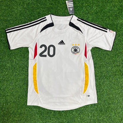 Germany World Cup 2006 Lukas Podolski Retro Football Jersey Kit
