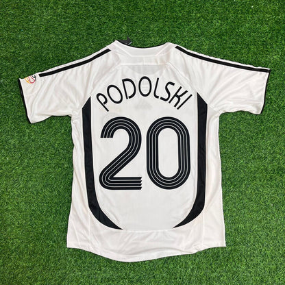 Germany World Cup 2006 Lukas Podolski Retro Football Jersey Kit