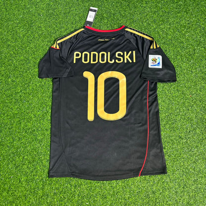 Germany World Cup 2010 Lukas Podolski - Deutschland Black Football Jersey