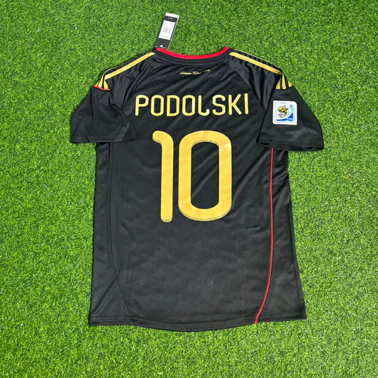 Germany World Cup 2010 Lukas Podolski - Deutschland Black Football Jersey