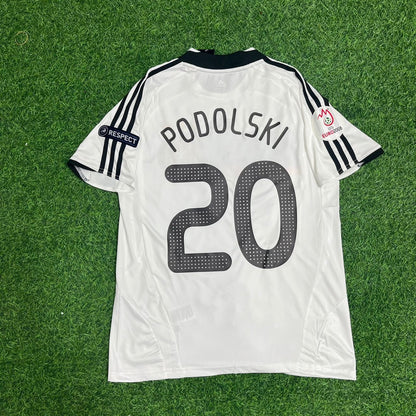 Germany EURO 2008 Lukas Podolski Retro Football Jersey Kit
