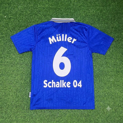 Andreas Müller Schalke 04 1996-1997 Heim Retro Fußballtrikot Jersey