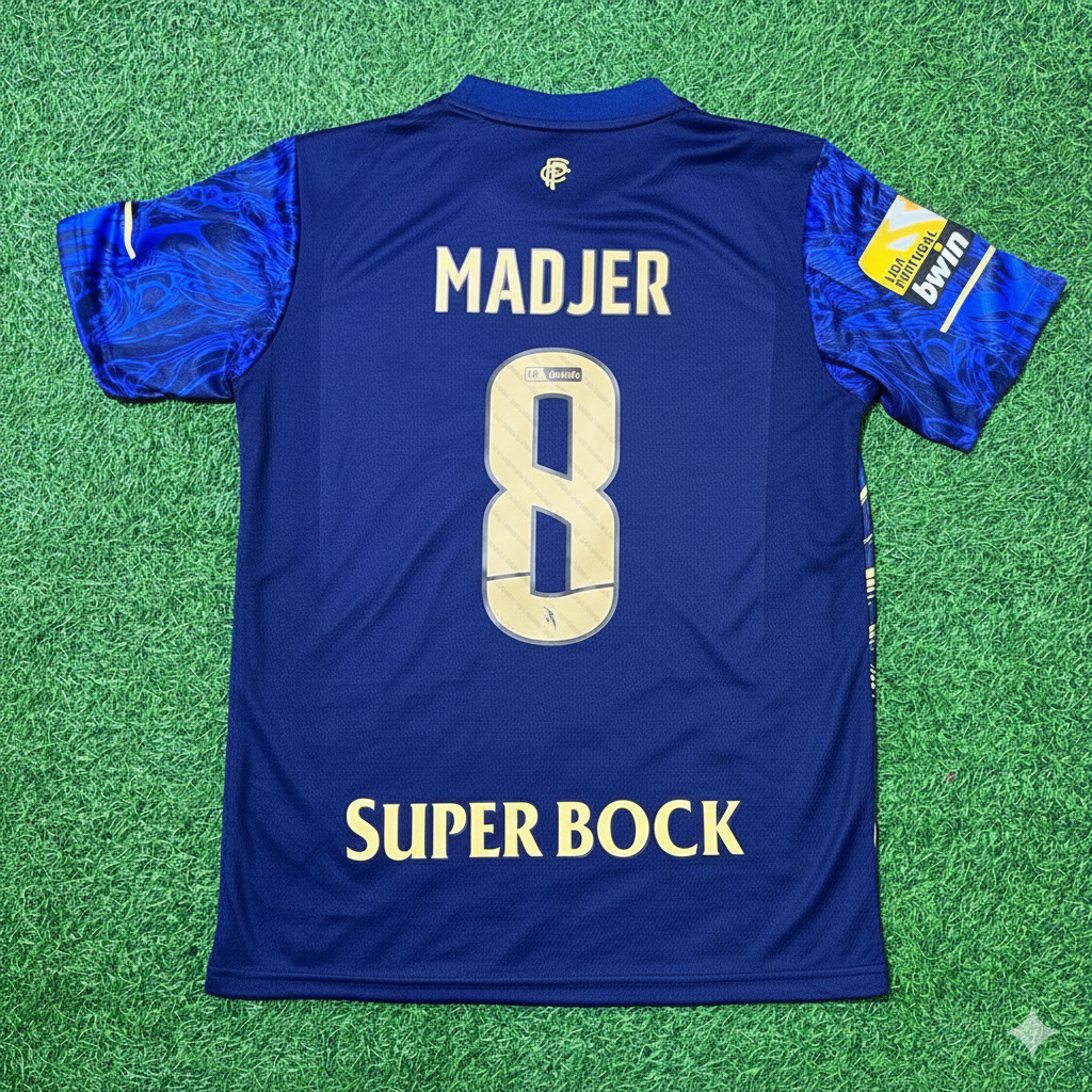 Rabah Madjer FC Porto Retro Football Jersey Kit