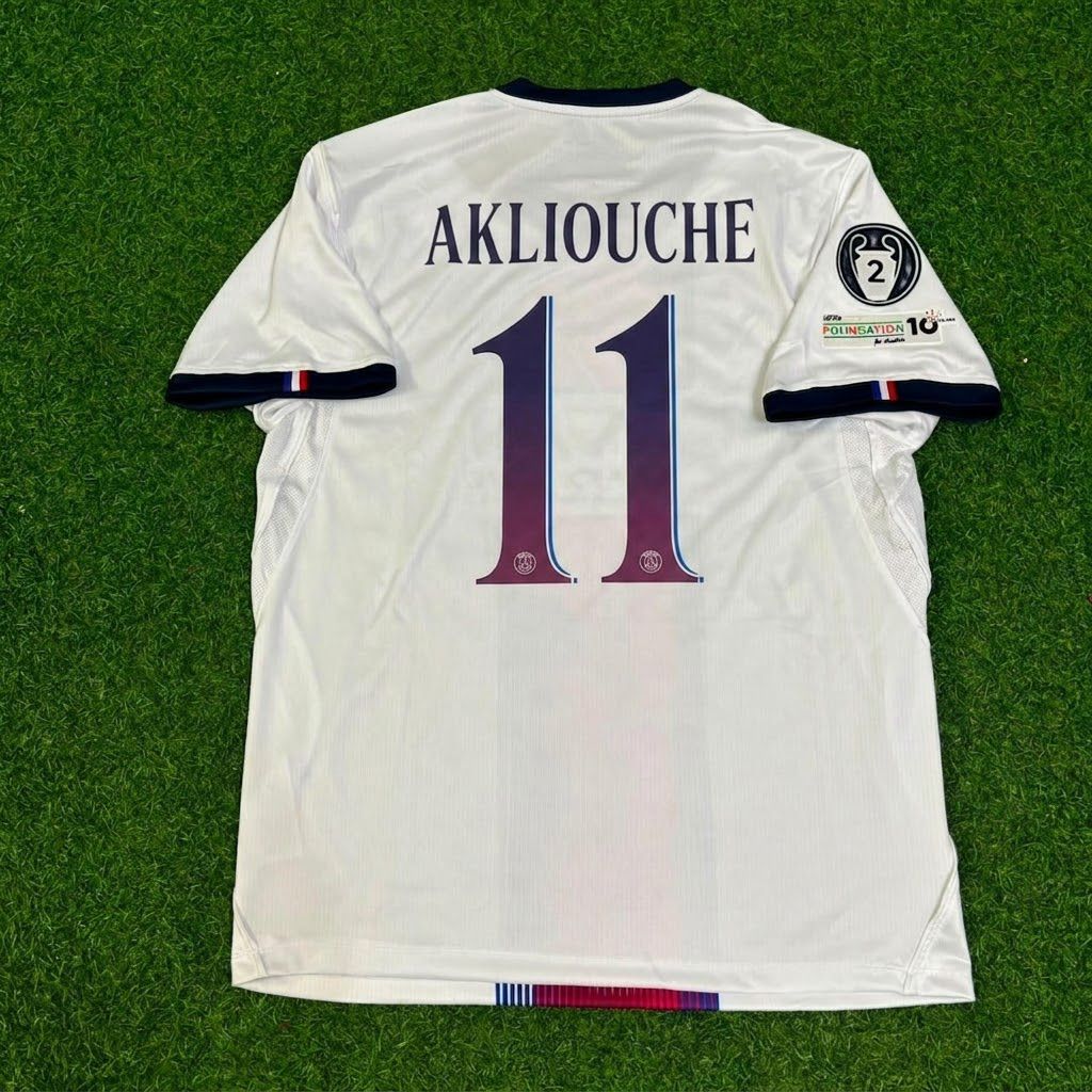 Maghnes Akliouche White Football Jersey