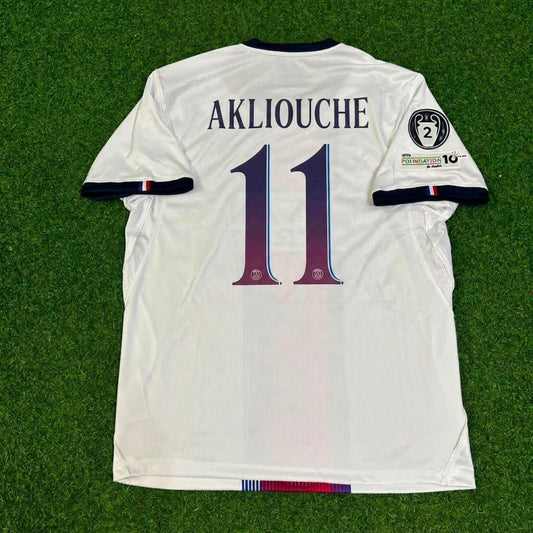 Maghnes Akliouche White Football Jersey
