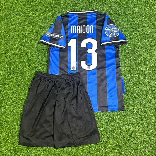 Maicon Inter 2011-2012 Kids Football Jersey Kit