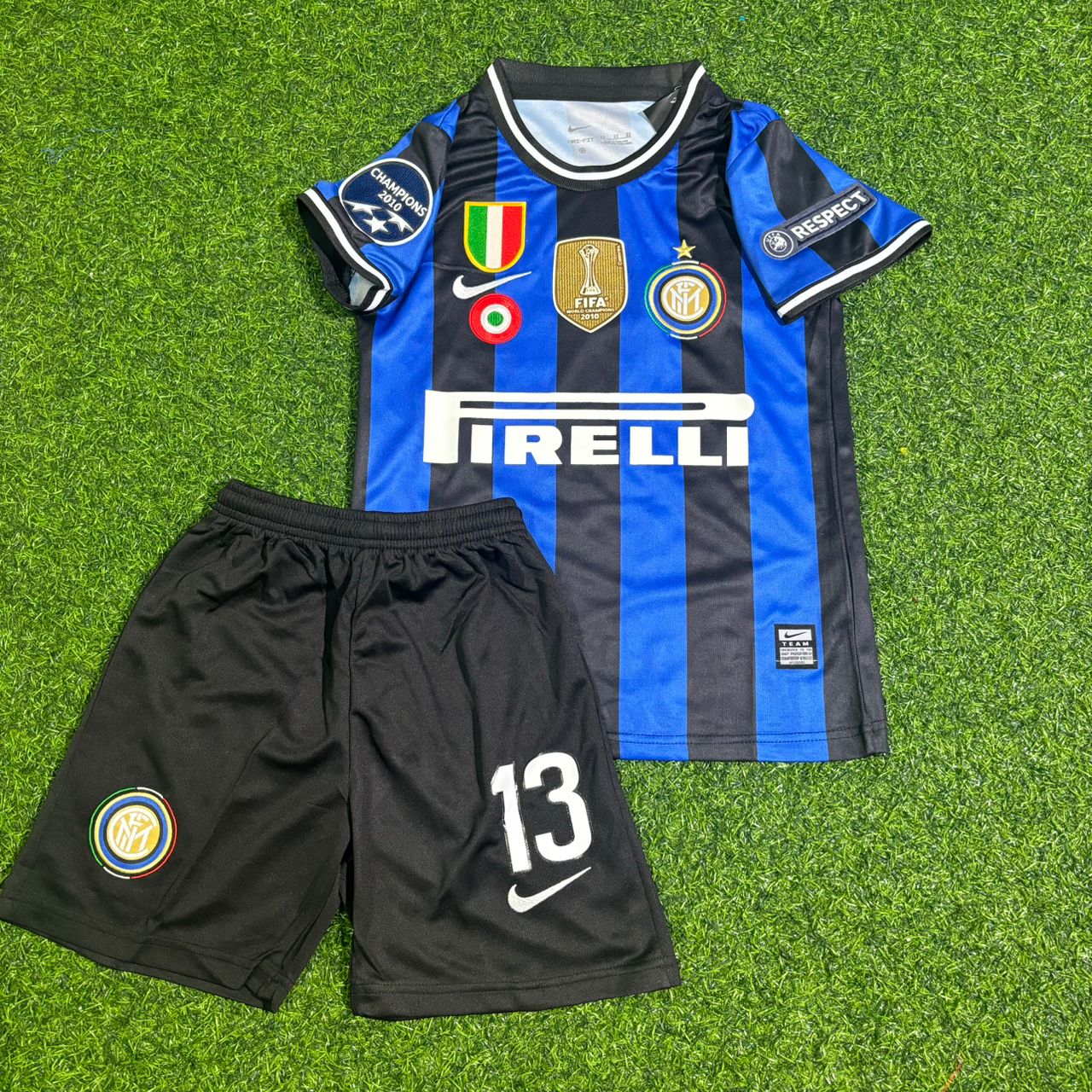 Maicon Inter 2011-2012 Kids Football Jersey Kit