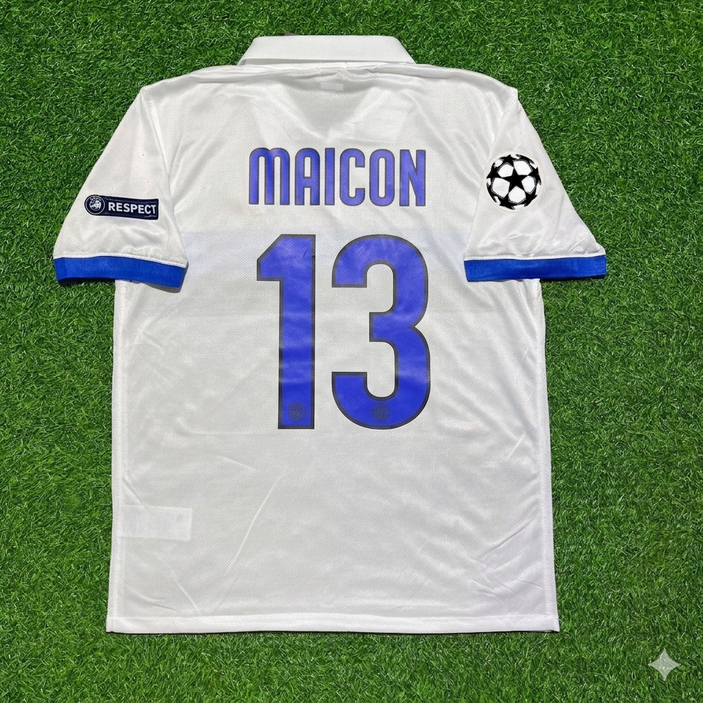 Maicon Inter 2009/2010 White Retro Football Jersey Kit