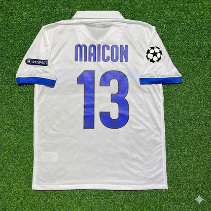 Maicon Inter 2009/2010 White Retro Football Jersey Kit