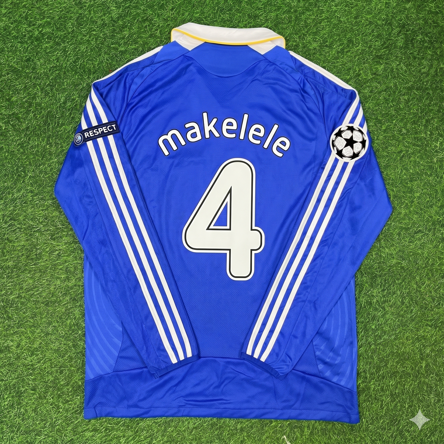Claude Makelele Chelsea 2008 Champions League Final Long Sleeve Football Jersey Kit