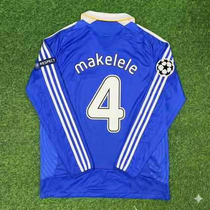 Claude Makelele Chelsea 2008 Champions League Final Long Sleeve Football Jersey Kit