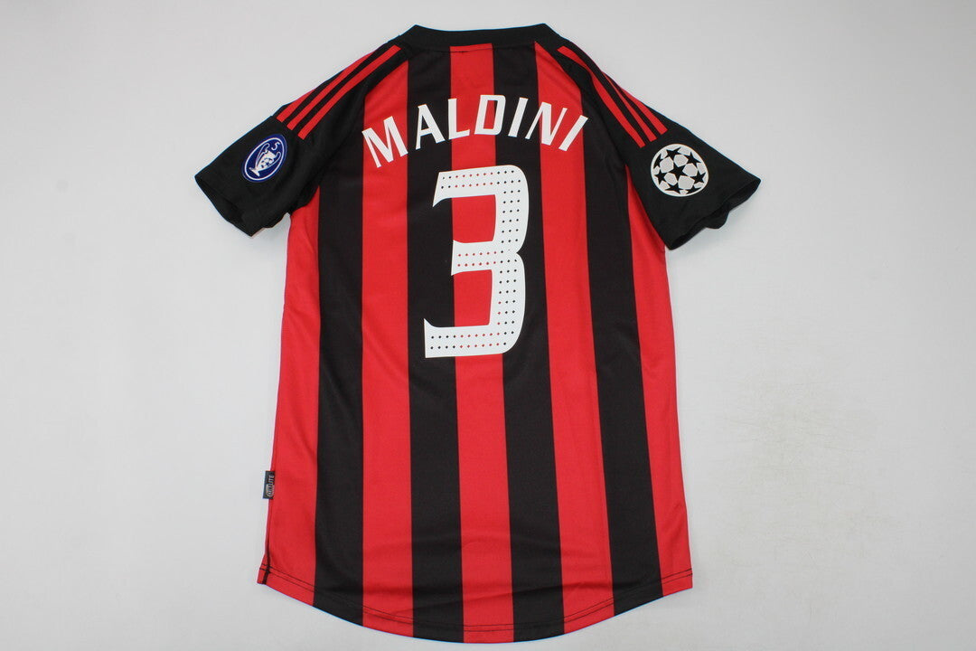 Paolo Maldini AC Milan 2002/2003 Red Home Retro Football Jersey Collection