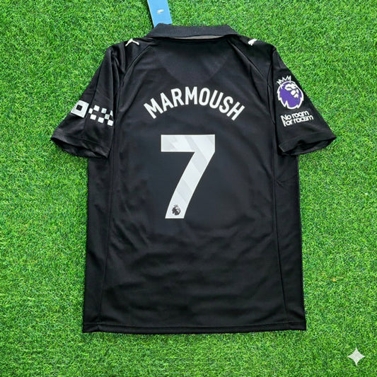 Omar Marmoush Manchester City Black 2026 Football Jersey