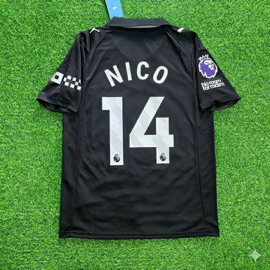 Nico González Manchester City Black 2026 Football Jersey