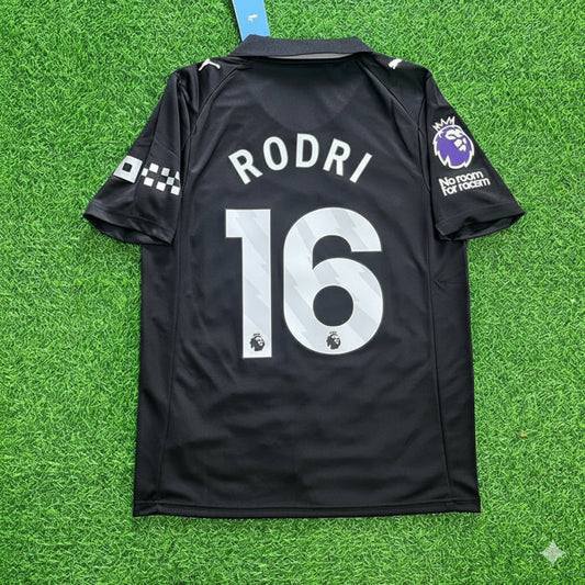 Rodri Manchester City Black 2026 Football Jersey