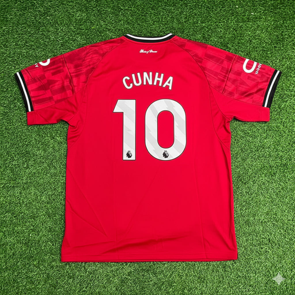 Matheus Cunha Manchester United 2026 Football Jersey Kit