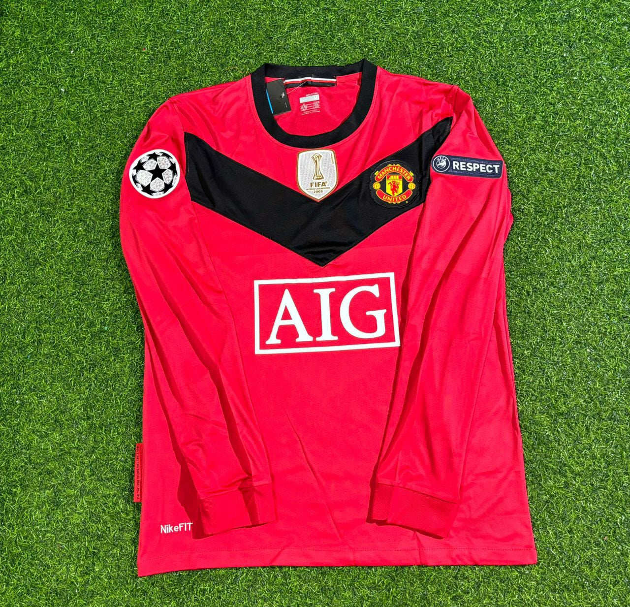 Manchester United Retro Long Sleeve Football Jersey Kit
