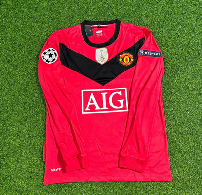 Manchester United Retro Long Sleeve Football Jersey Kit
