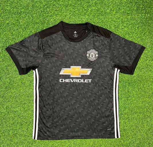Manchester United 2017-2018 Black Retro Football Jersey Kit