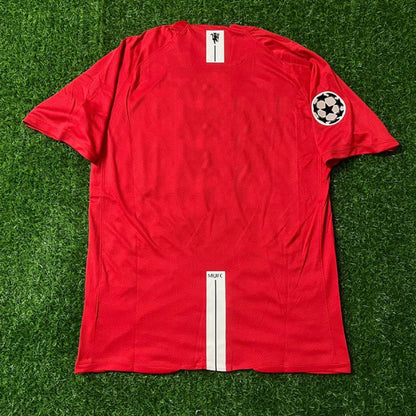 Manchester United Champions League Final Moscow 2008 Retro Red Football Shirt Jersey