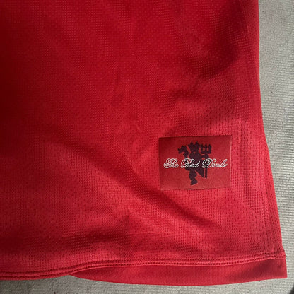 Paul Scholes Manchester United Champions League Final Moscow 2008 Retro Red Football Shirt Jersey