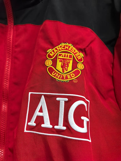 Manchester United Red Retro Windbreaker Jacket Jersey