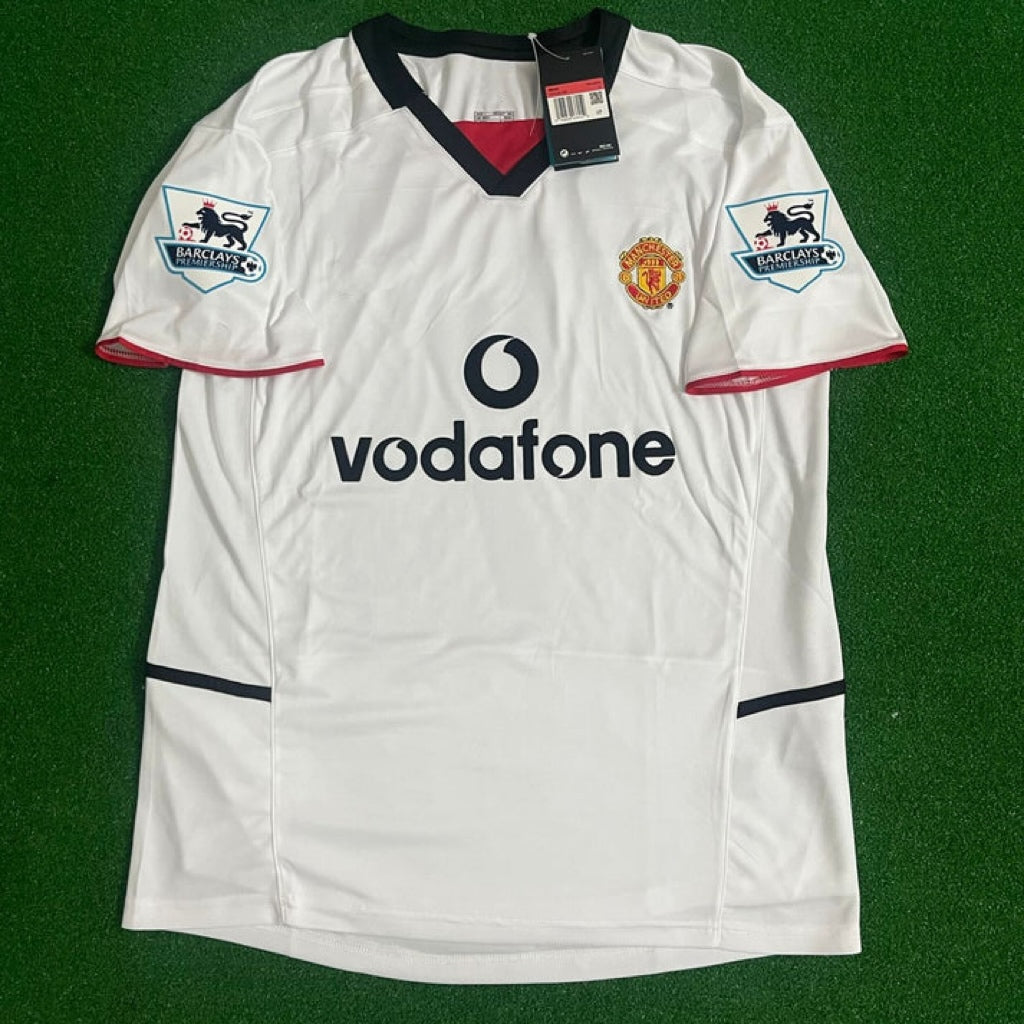 Manchester United 2002/2003 White Retro Football Jersey