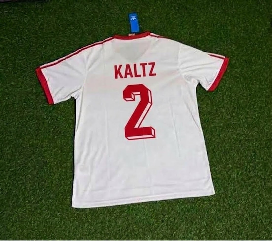 Hamburger SV Manfred Kaltz #2 Retro 1983 Weiß Fußball Football Jersey