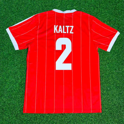 Manfred Kaltz Hamburger SV 1982-1983 Red Retro Fußballtrikot Jersey