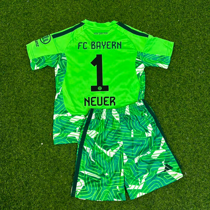 Manuel Neuer Bayern Munich Green Goalkeeper Football Jersey