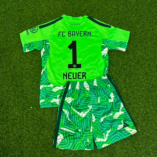 Manuel Neuer Bayern Munich Green Goalkeeper Football Jersey