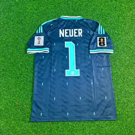 Germany World Cup 2026 Manuel Neuer Goalkeeper Blue Football Jersey