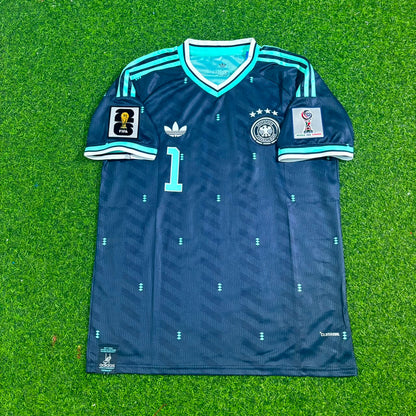 Germany World Cup 2026 Manuel Neuer Goalkeeper Blue Football Jersey