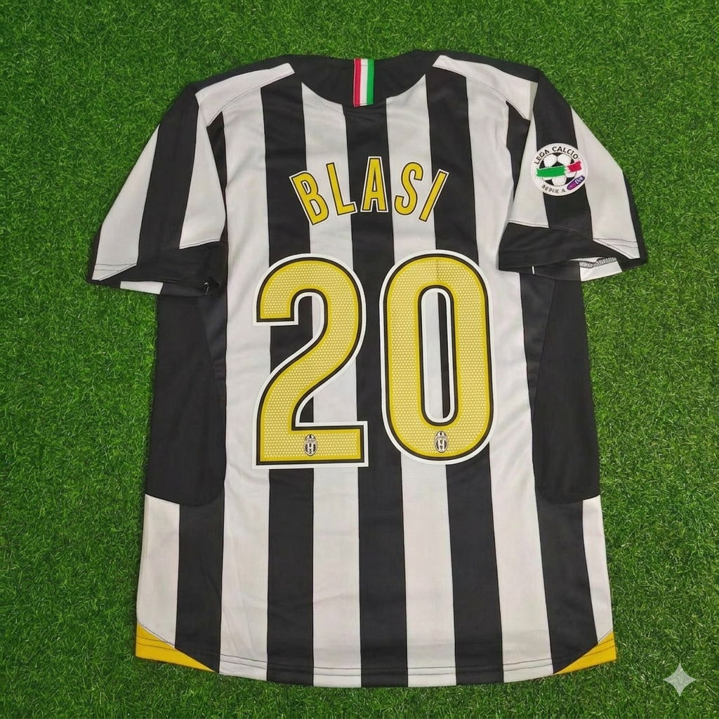 Manuele Blasi Juventus 2005-2006 Retro Football Jersey Kit