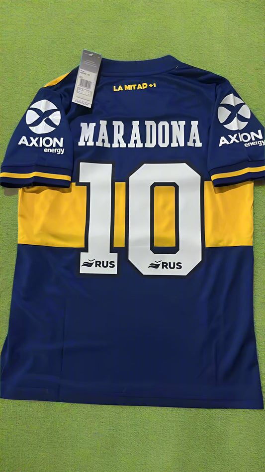 Maradona Diego Armando Boca Juniors Commemorative Retro Jersey Trikot Maglia Soccer Kit