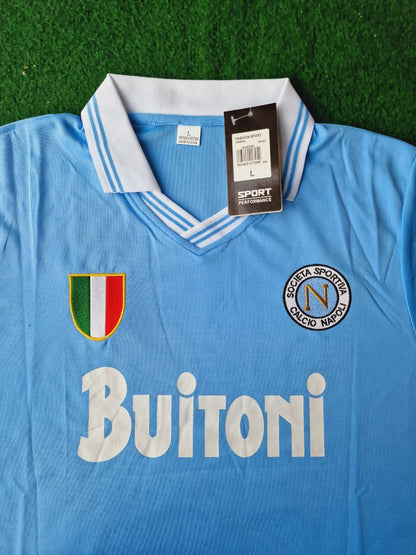 Diego Armando Maradona 10 - Napoli 1986 1987 Retro Fußballtrikot-Set