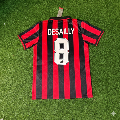 Marcel Desailly AC Milan 1994/1995 Retro Football Jersey Kit